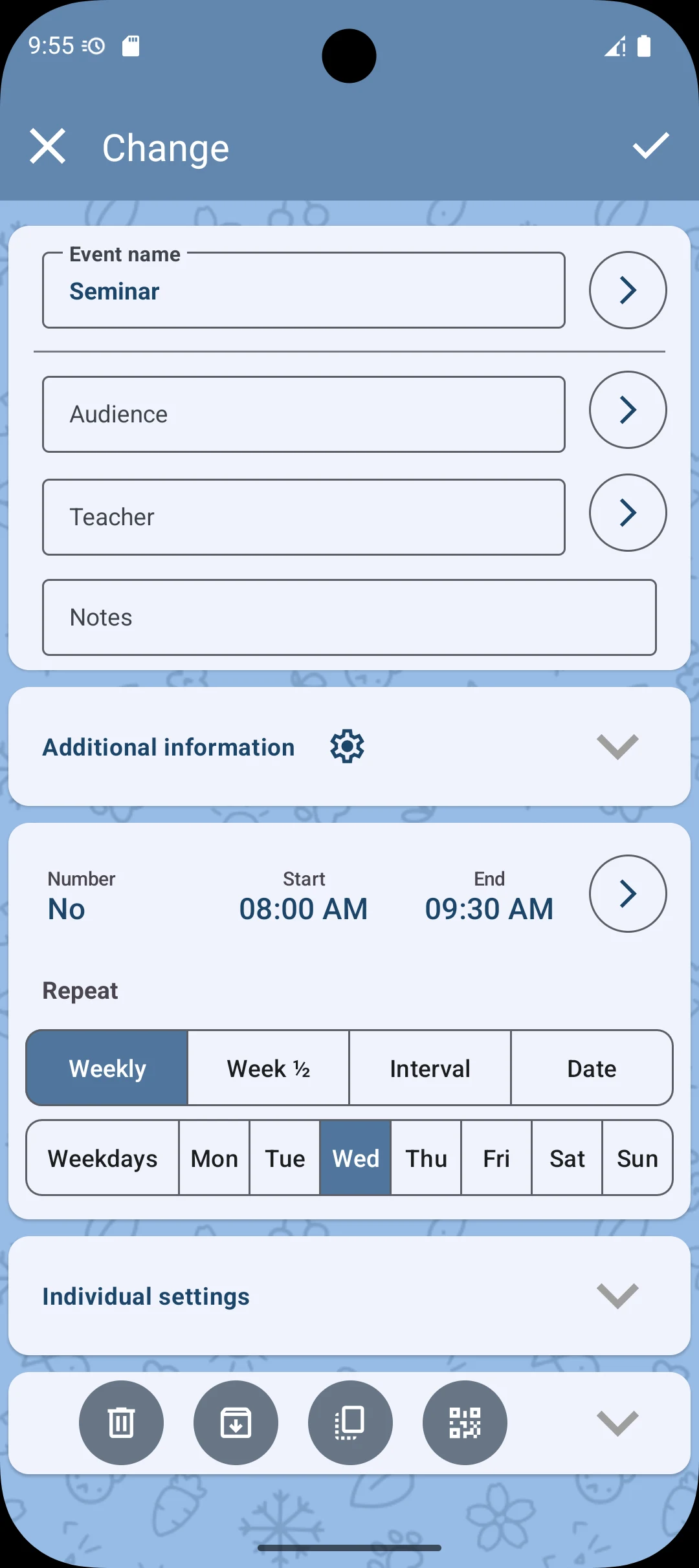 MySchedule: Schedule and Timer screenshot